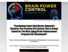 Tablet Screenshot of brainpowercontrol.com